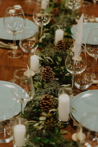 Close-up of food on table