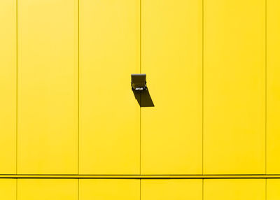 Full frame shot of yellow wall