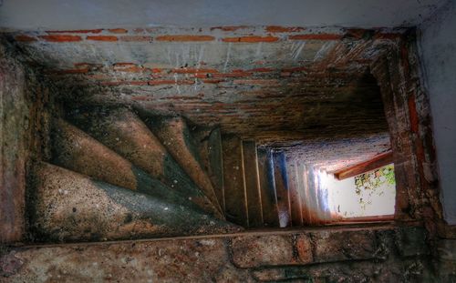 Interior of abandoned building