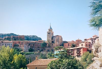 Panoramic view of cathedral against clear sky