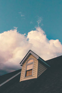 Low angle view of building against sky