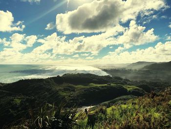 Scenic view of landscape against sky