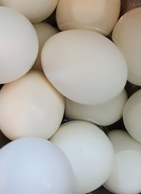 Full frame shot of eggs