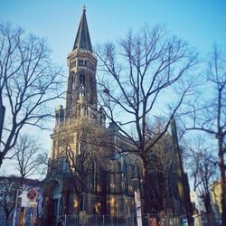 Low angle view of church against sky