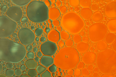 Full frame shot of bubbles in water