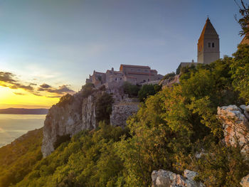 Lubenice village on cres during sunset