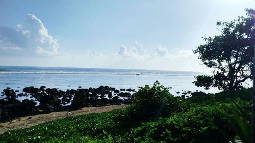 Scenic view of sea against sky