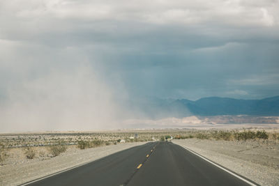 Road against sky