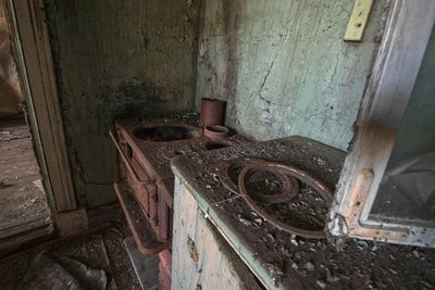 Old wooden door