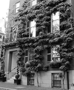 Low angle view of residential building