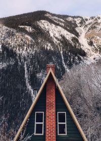 View of house against mountain