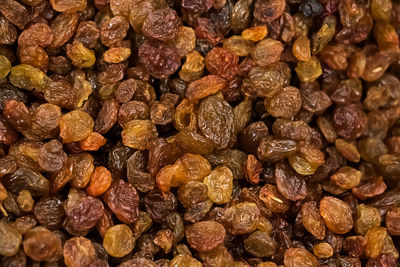 Background of dried raisins. vegetarian sweets for diet food.