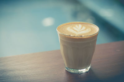 Close-up of coffee on table