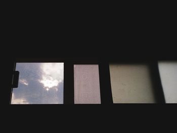 Low angle view of window in building