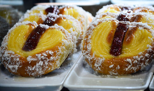 Close-up of cake in plate