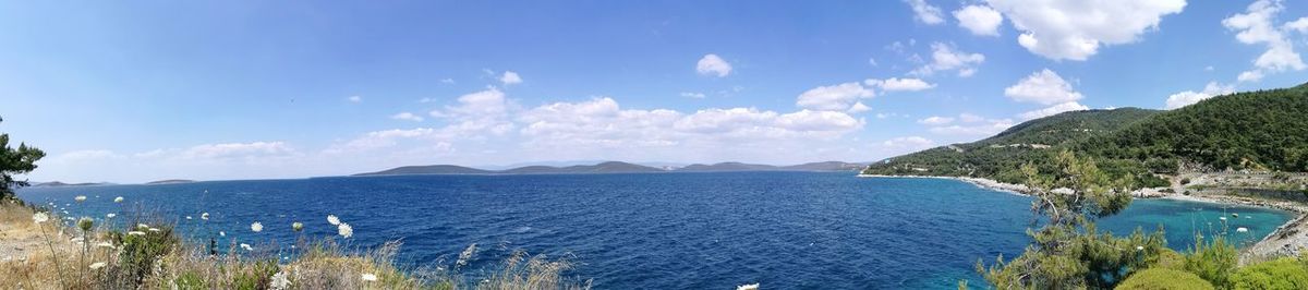 Panoramic view of sea against sky