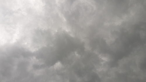 Low angle view of storm clouds in sky