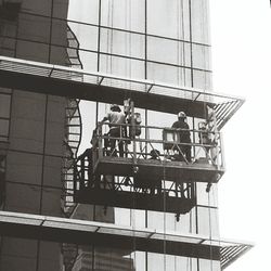 Low angle view of modern building