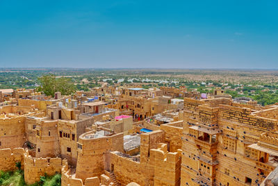 The thar desert from fort city jaisalmer