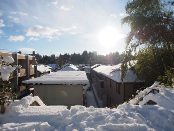 Snow view at sendai,janpan