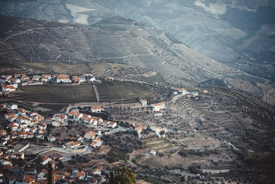 High angle view of townscape