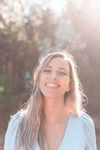 Portrait of a smiling young woman