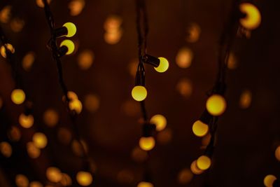 Defocused image of illuminated lights