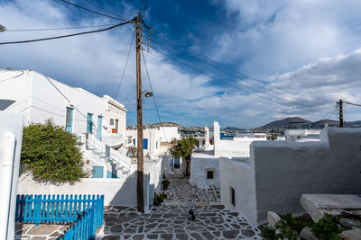 Buildings in city against sky