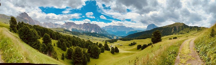 Panoramic view of landscape against sky