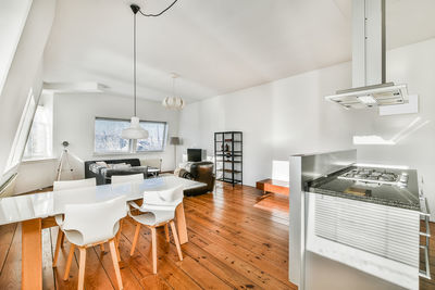 Interior of loft apartment