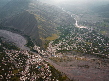 Dagestan, akhty village from above