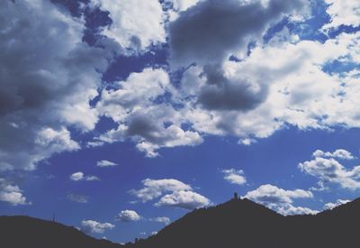 Low angle view of cloudy sky