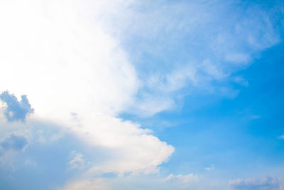 Low angle view of clouds in sky