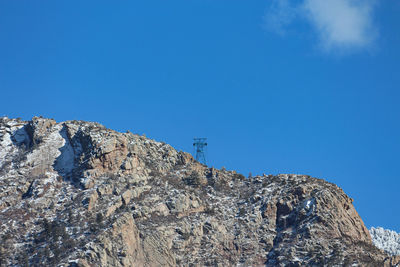Scenic view of snowcapped mountain against sky. sandia mountains, albuquerque, new mexico
