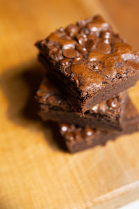 Close-up of cake on table