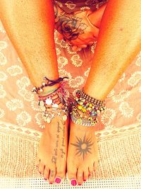 Full frame shot of woman