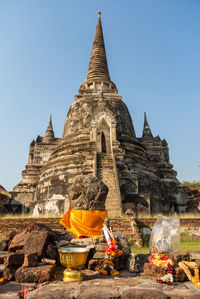 Old temple in ayutthaya thailand
