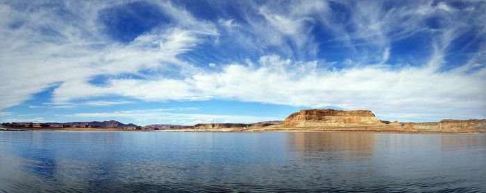 Panoramic view of sea against sky