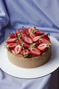 Close-up of dessert in plate