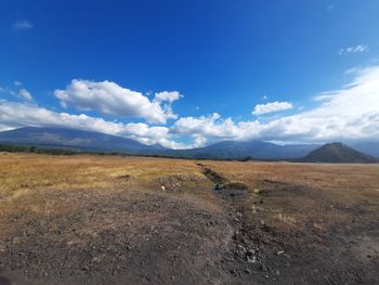 Scenic view of landscape against sky