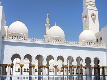 Low angle view of cathedral against clear sky