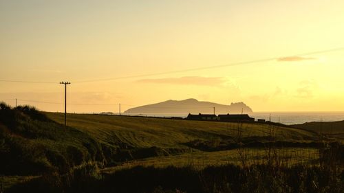 Sunset view in ireland