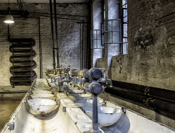 Interior of abandoned building