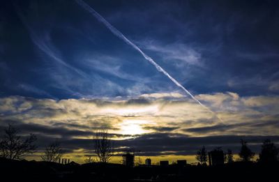 Scenic view of sky at sunset