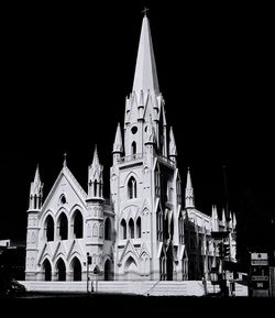 View of church at night