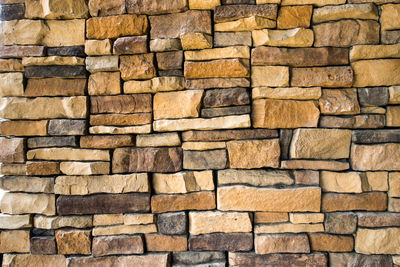 Full frame shot of stone wall