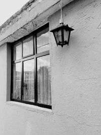 Clothes hanging on window