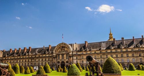 Low angle view of historical building against sky