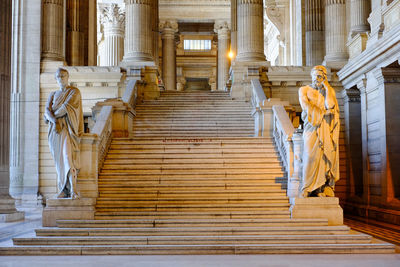 Low angle view of steps in building