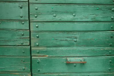 Full frame shot of old wooden door